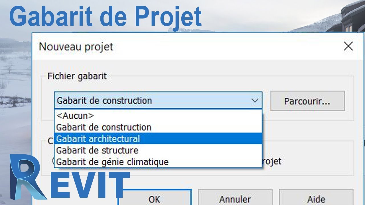 TUTO REVIT: comment faire un Gabarit projet en Francais