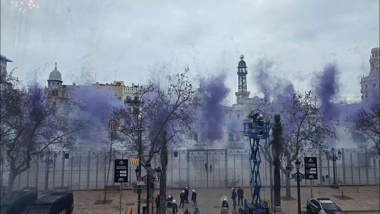 Así ha sido el disparo del 8 de marzo es de la pirotecnia Martí