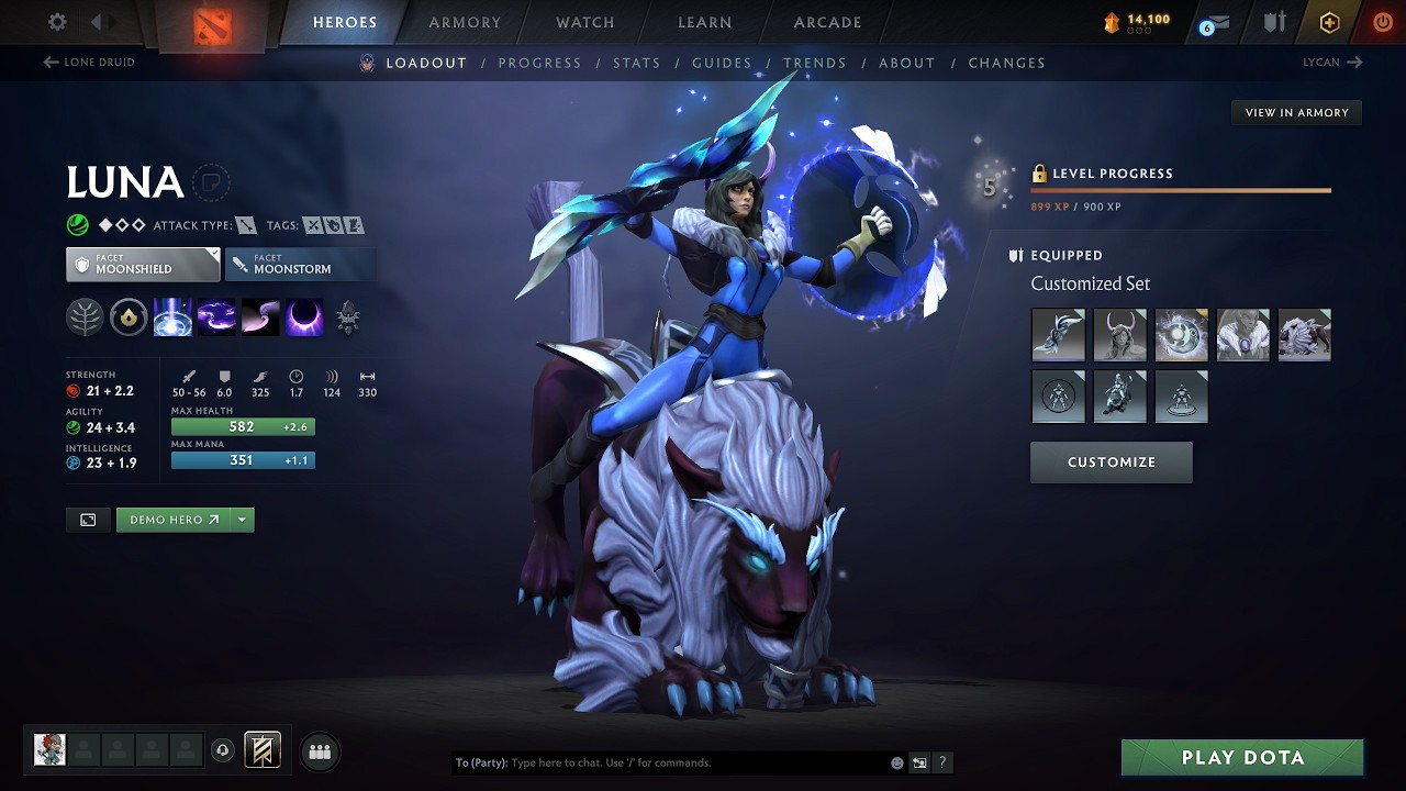 Dota 2 Gameplay: Turbo: Luna (No Commentary)