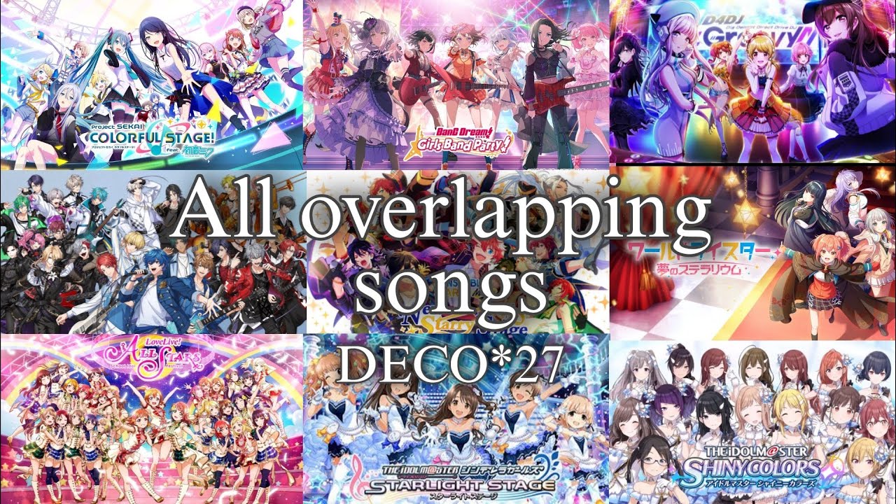 (DECO*27) All overlapping songs from MILGRAM, Project Sekai, BanG Dream and more!