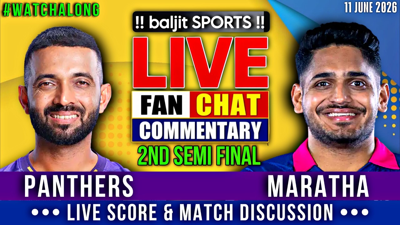 🔴 North Mumbai Panthers vs MSC Maratha Royals | 2nd Semi Final | Live Score & Fan Commentary