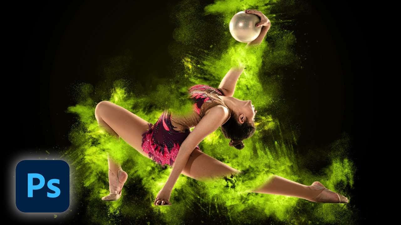 Stunning ONE-CLICK Dust Powder Explosion Effect In Photoshop CC
