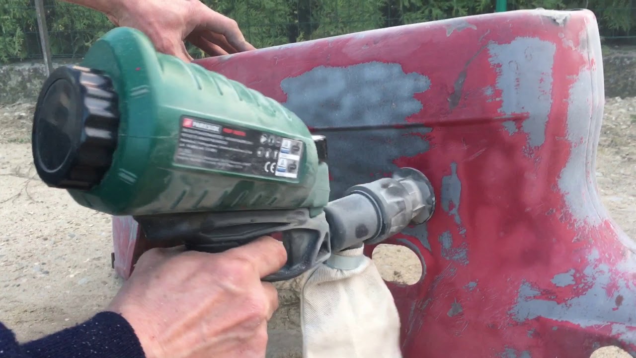 Parkside air sandblaster gun  PDSP 1000 D4 testing