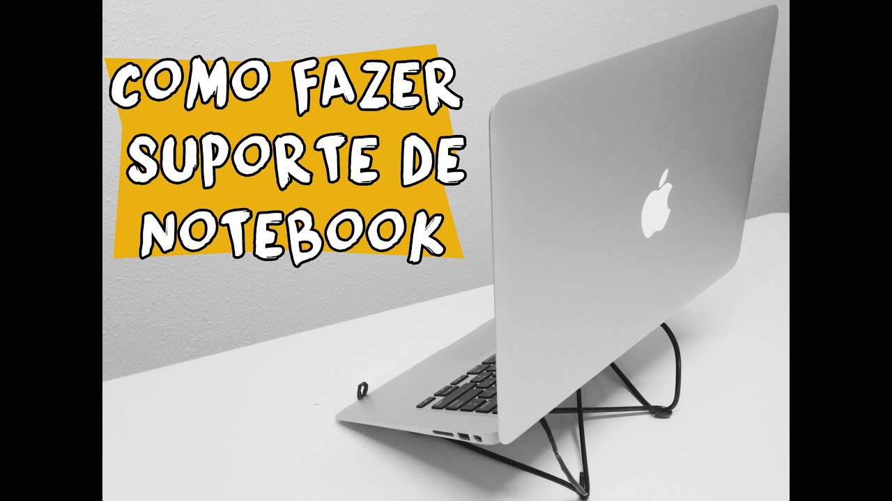 Como fazer suporte de notebook - Com cabide!