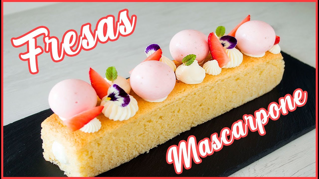 CAKE de FRESAS, MASCARPONE y CHOCOLATE BLANCO