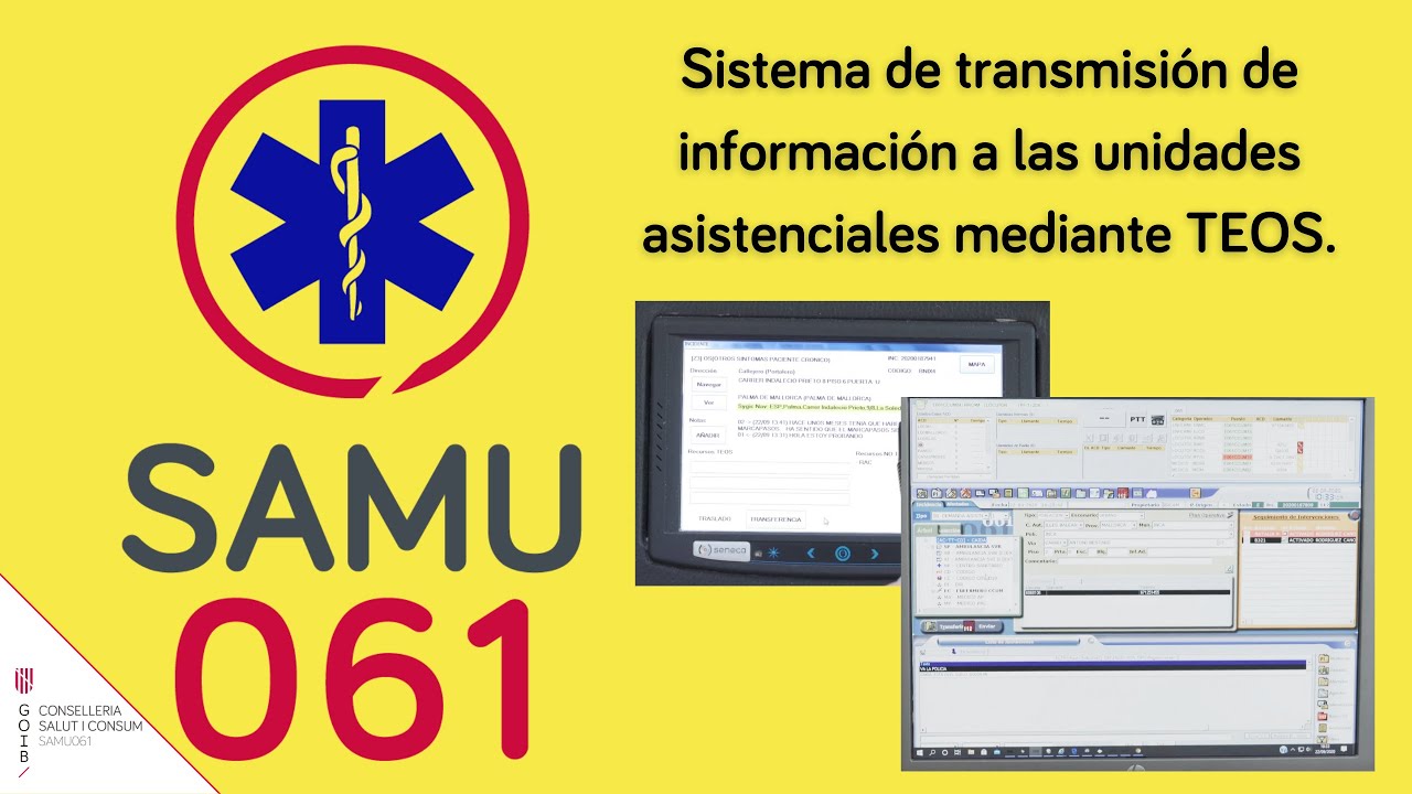 Sistema de transmisión de información a las unidades asistenciales mediante TEOS.