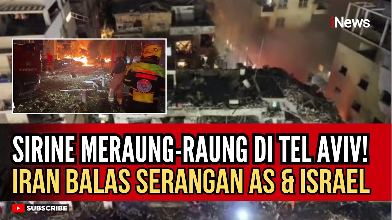 MENCEKAM! Tel Aviv Porak-poranda! Iran Balas Serangan AS-Israel, Perang Besar Dimulai?