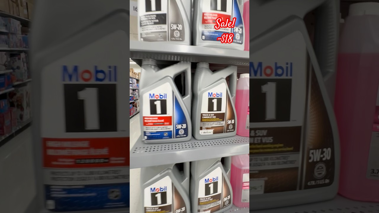 Engine Oil for Trucks, Cars & SUV: Mobil 1, 5W20 & 5W30 on sale at Walmart