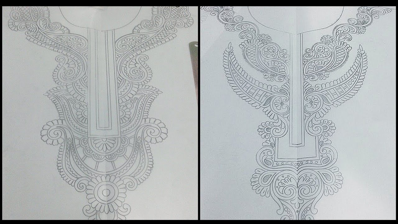 Hand Embroidery Neck Design,Neckline Design Pattern, Latest  Neckline Design for Dresses