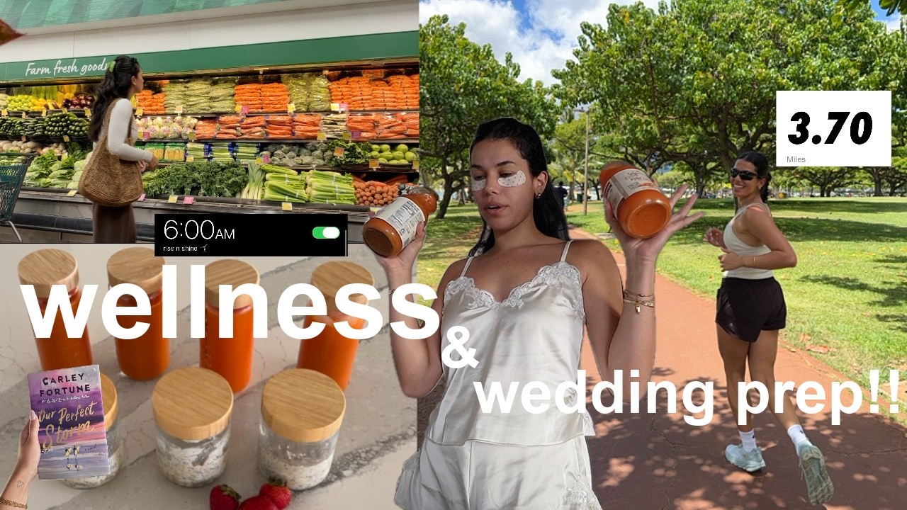 wellness vlog | how I&rsquo;m preparing for my wedding, healthy habits, + workouts I&rsquo;m loving !!