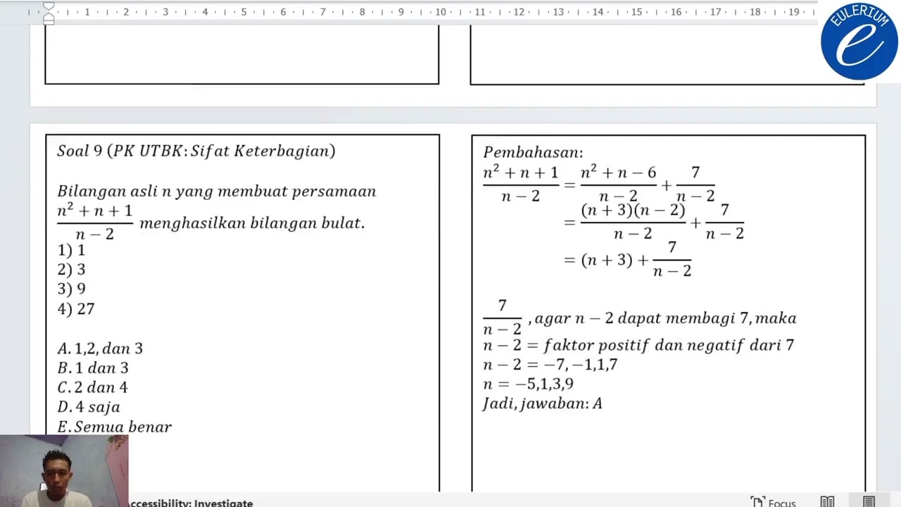 Belajar Matematika: Teori Bilangan - Sifat Keterbagian (Live Tiktok Sesi 3) 