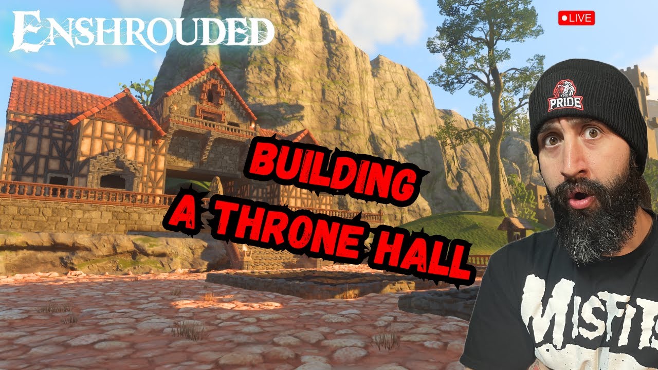 🔴 Building a Massive Throne Room Hall in Enshrouded | Live Gameplay Part 8
