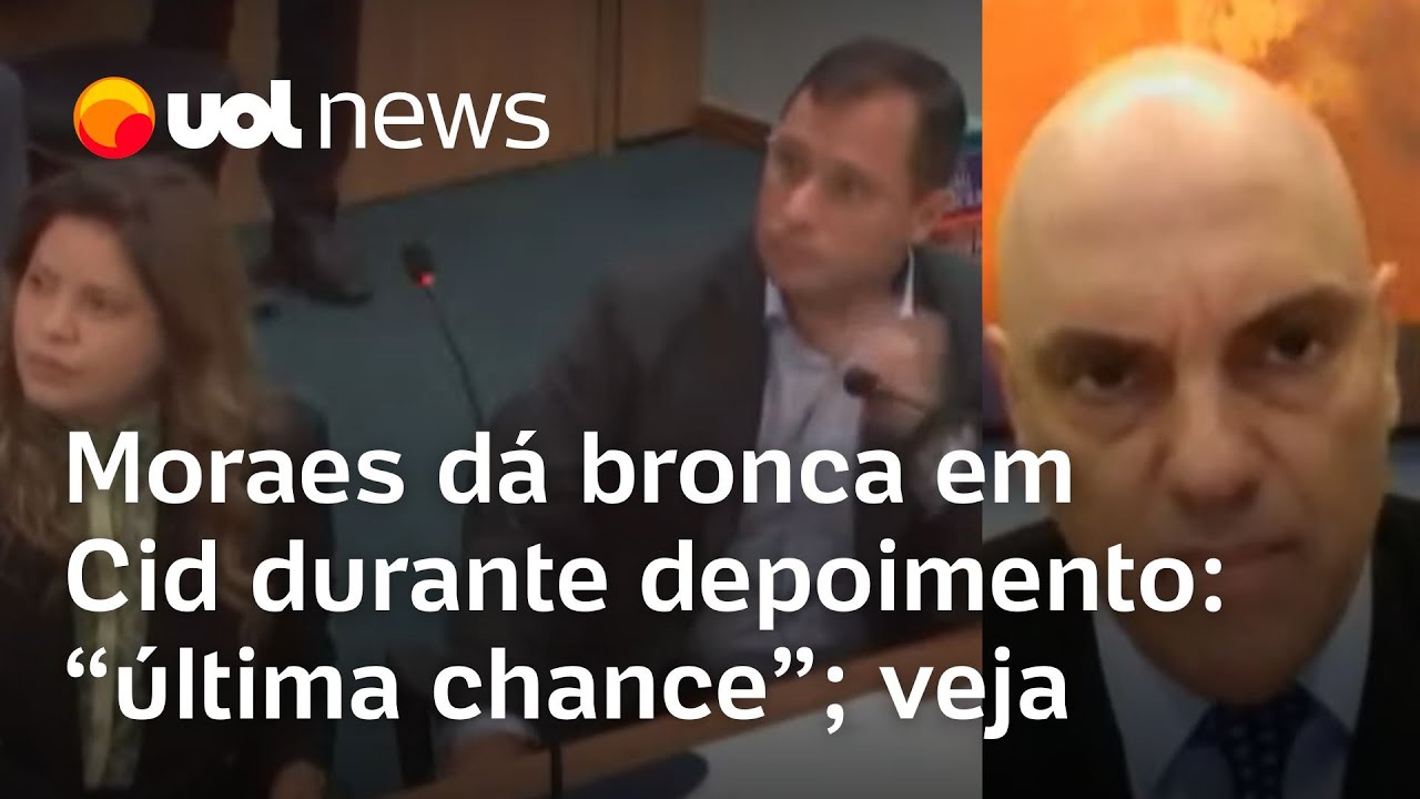 Moraes d&aacute; bronca em Mauro Cid durante depoimento na dela&ccedil;&atilde;o: '&Uacute;ltima chance de dizer verdade'; v&iacute;deo