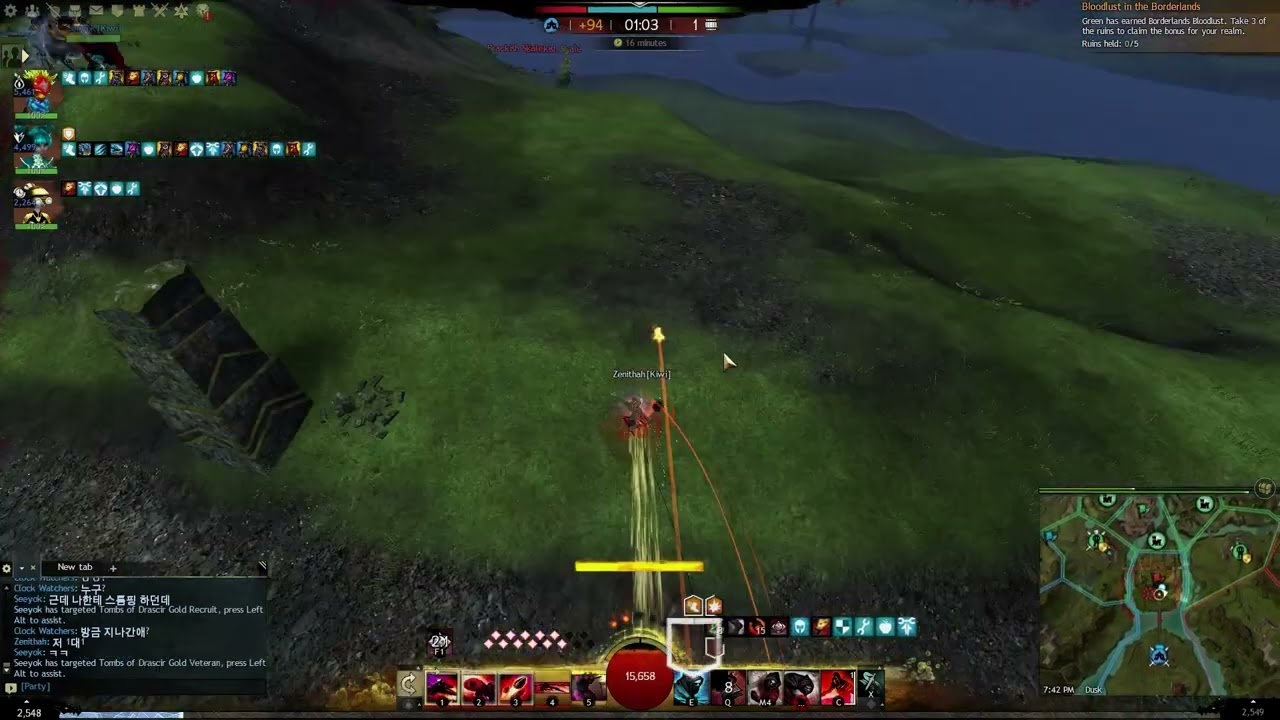 GW2 WvW [Kiwi] Thief Farming It’s So Balanced for bags 길드워 2 키위 전장