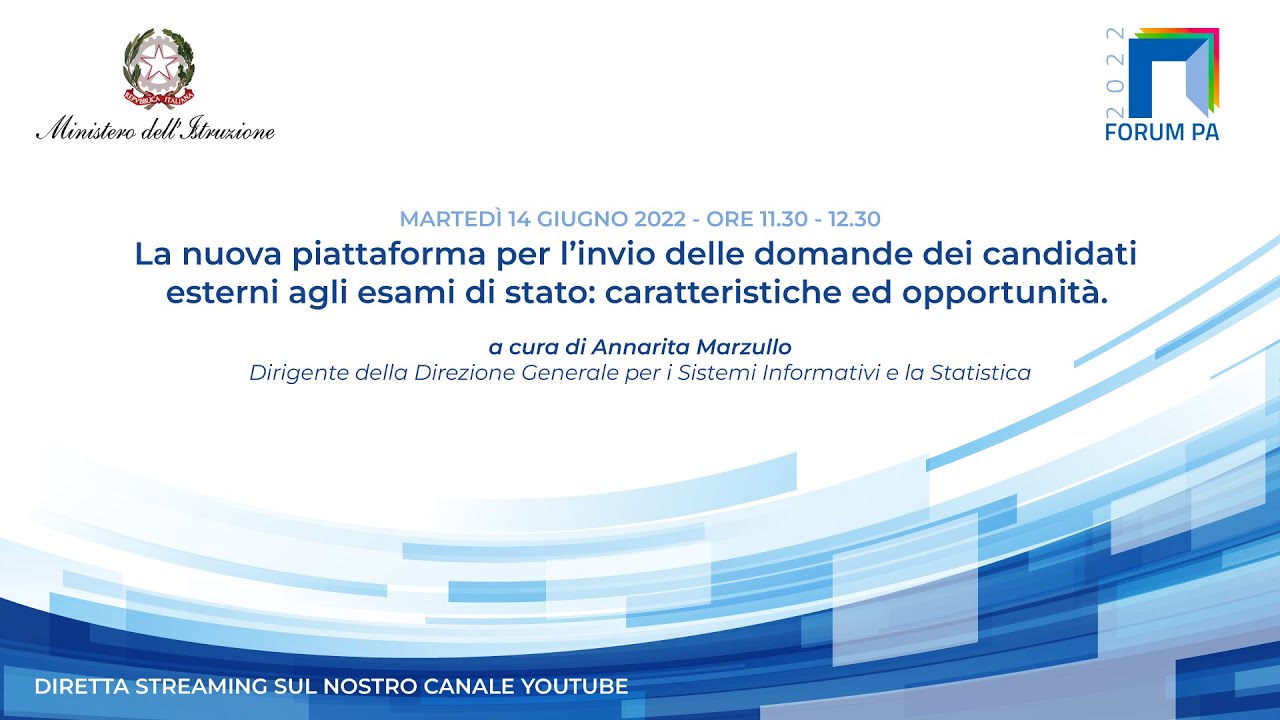 La nuova piattaforma per l’invio delle domande dei candidati esterni agli esami di stato
