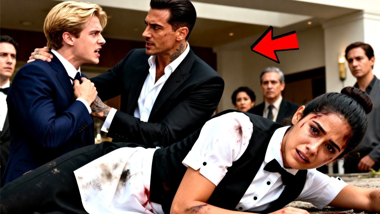 “Please Don’t Push Me Down Again,” Cried The Simple Waitress — Mafia Boss Grabbed Bully By Collar
