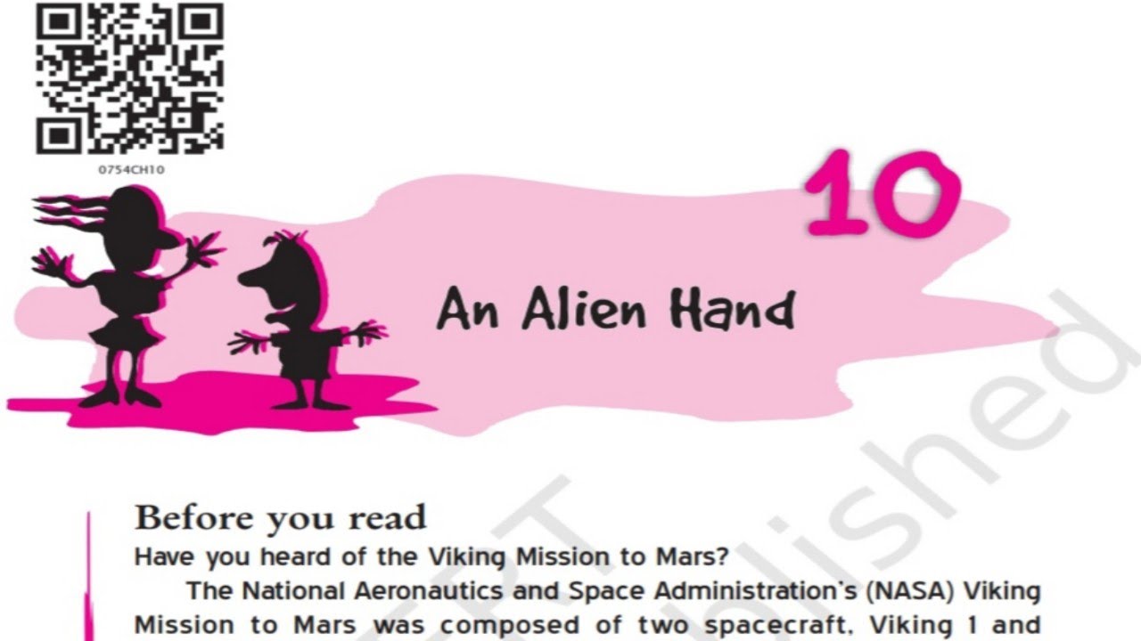 Chapter 10 - An Alien Hand - Explanation in Hindi - 7th English NCERT - An Alien Hand