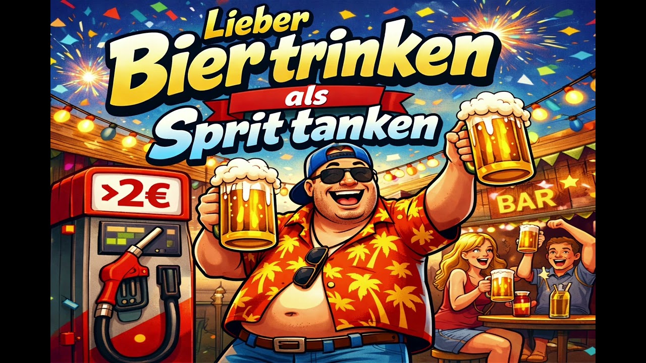 Lieber Bier trinken, als Sprit tanken!