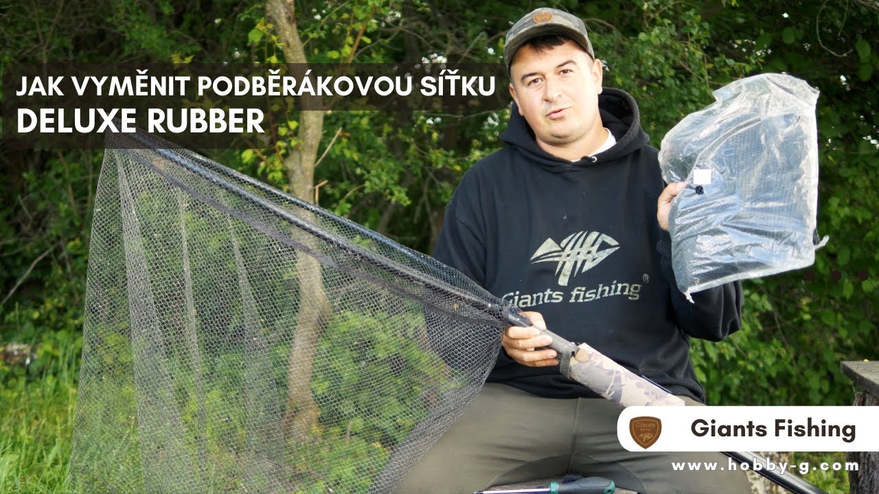 Jak vyměnit podběrákovou síťku u Deluxe modelu | Giants Fishing Spare Net Rubber