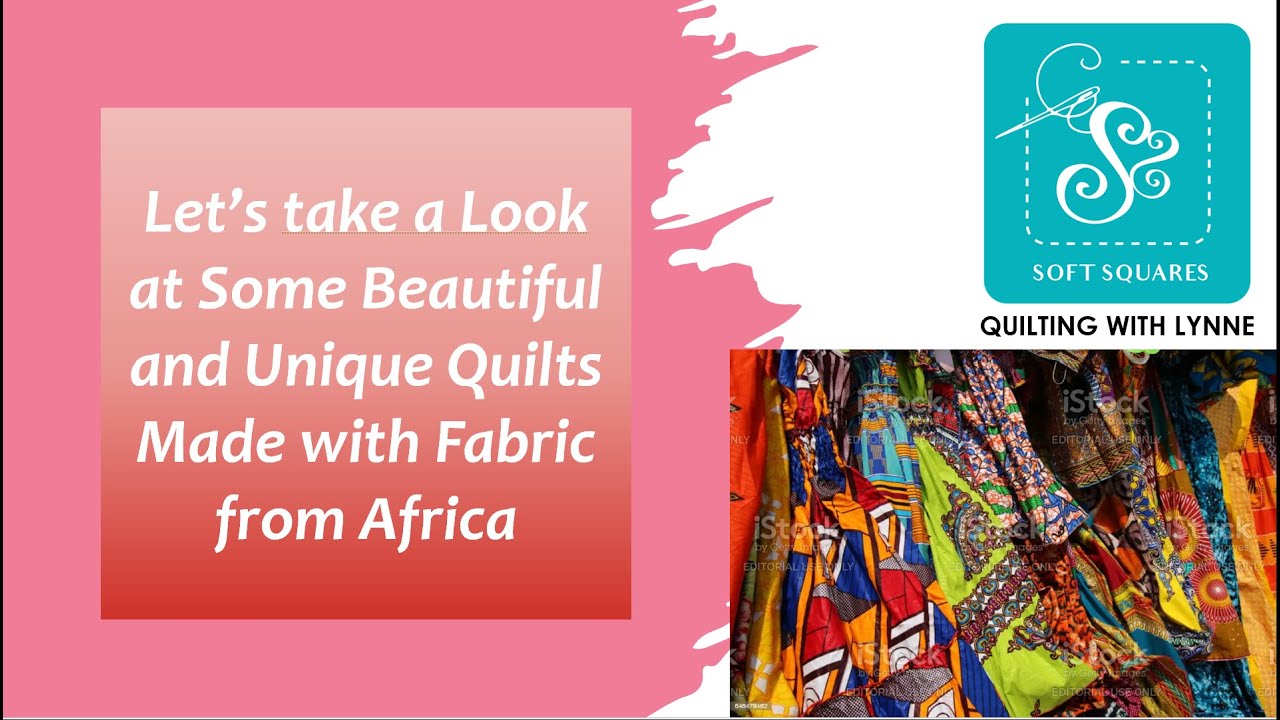 African Fabrics were made into stunning quilts & other items. See what you can do with unique fabric