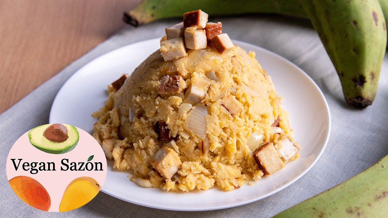 Fufu de Platano/Cuban Mashed Plantains ~ Vegan Sazón