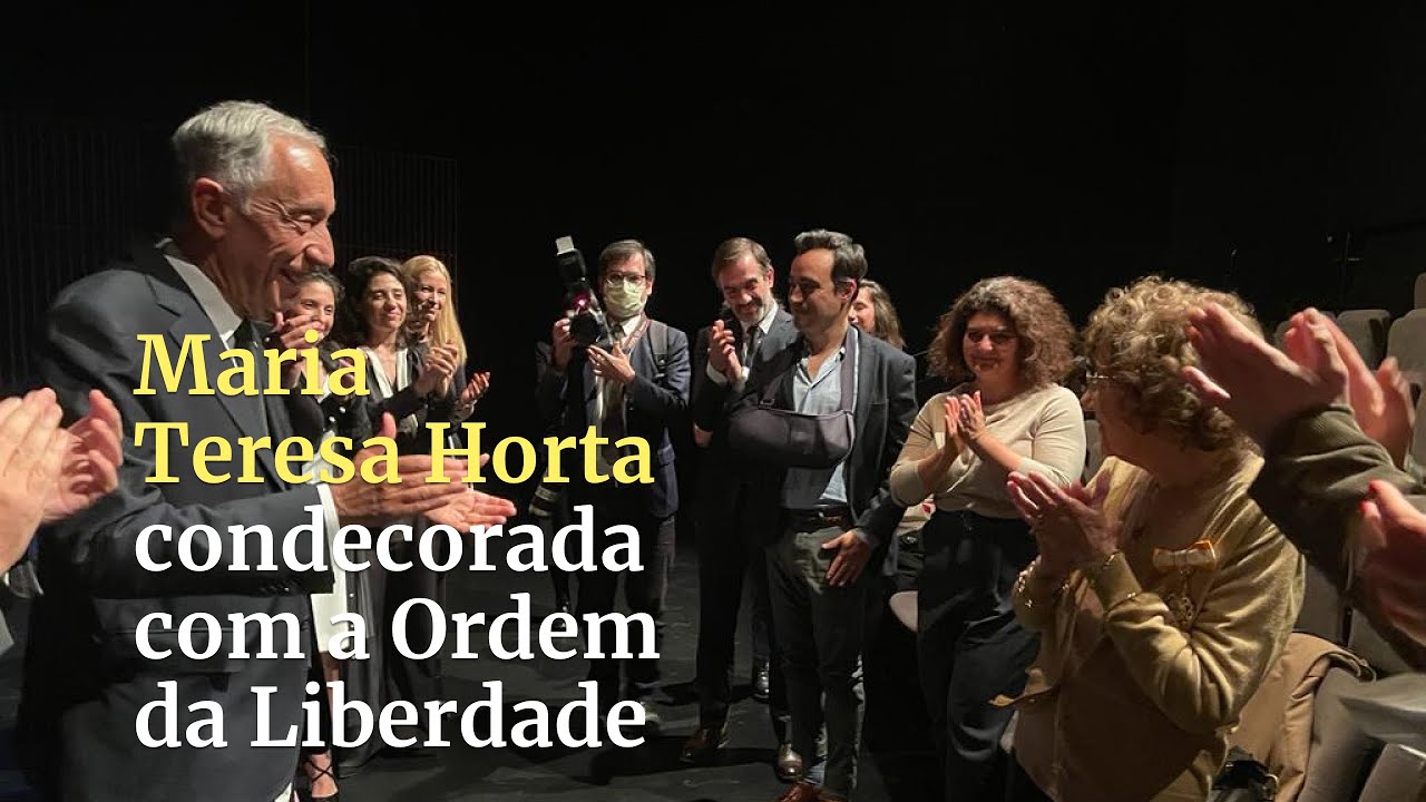 Maria Teresa Horta condecorada com a Ordem da Liberdade