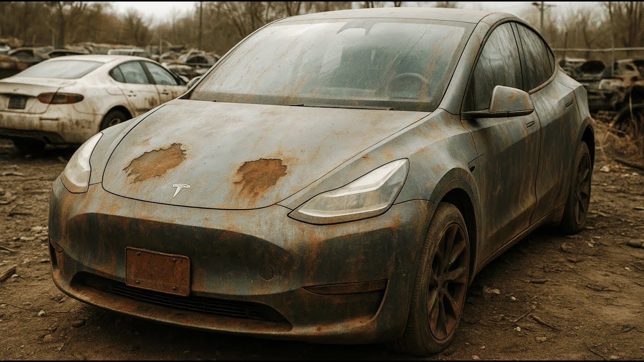 Rebuilding a Wrecked Tesla Model Y — Full Exterior, Interior & EV System Restoration!