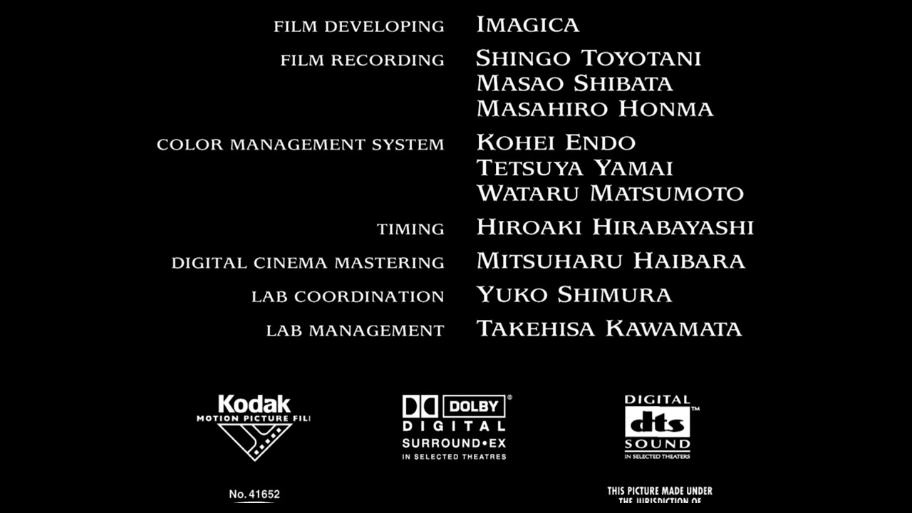 Howl's Moving Castle (2004, 2005, 2006, 2019) Closing Credits