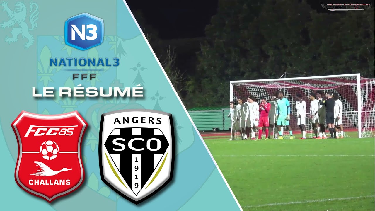 FC Challans 85 domine après la pause, Angers SCO B tient bon -N3 B Journée 15