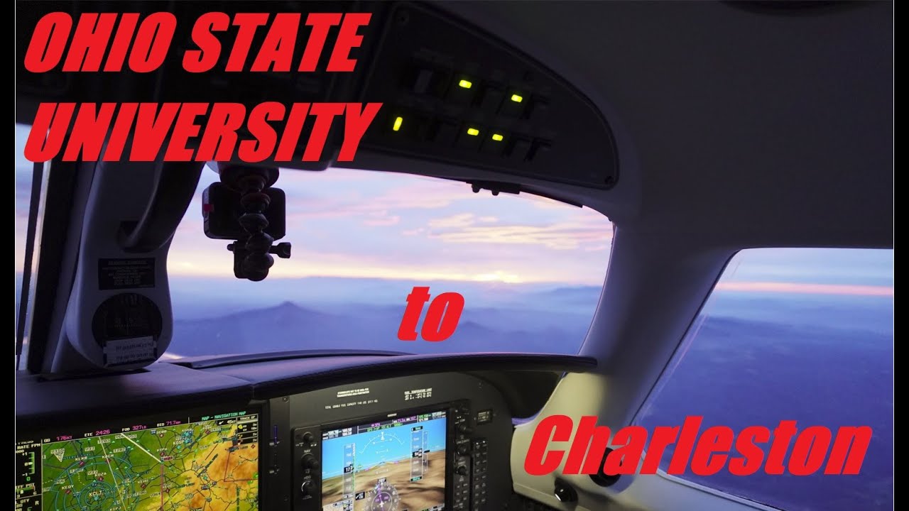IFR Flight over the Mountains! - Night Landing,  Meridian KOSU-KCHS (with ATC audio)