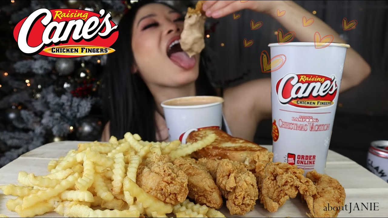 ASMR RAISING CANE'S MUKBANG