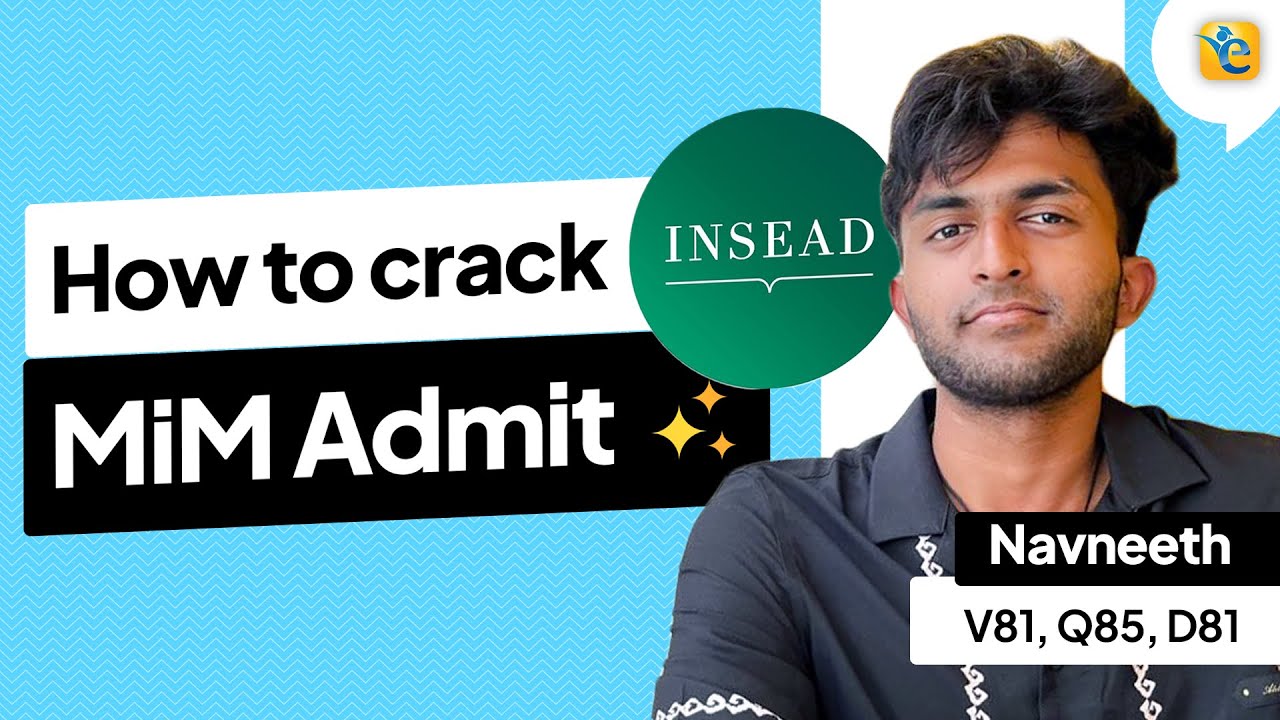 INSEAD MiM Admit | GMAT 645 in one Month