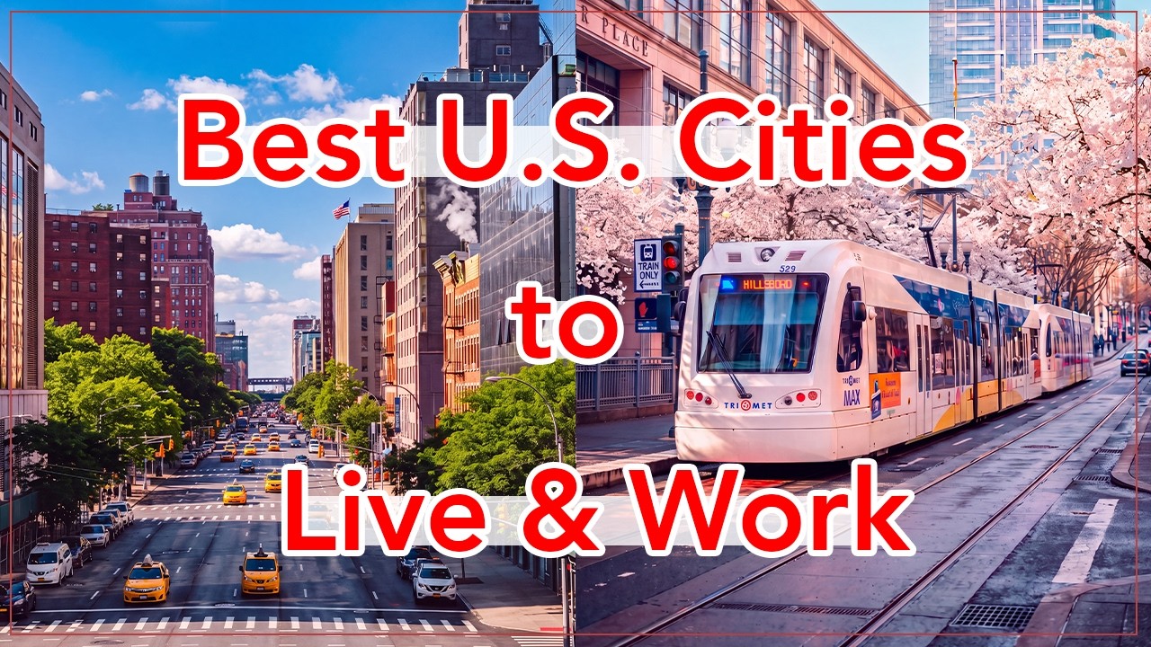 10 Best Cities to  Live and Work in USA 2026 🇺🇸 (Jobs + Salaries $)
