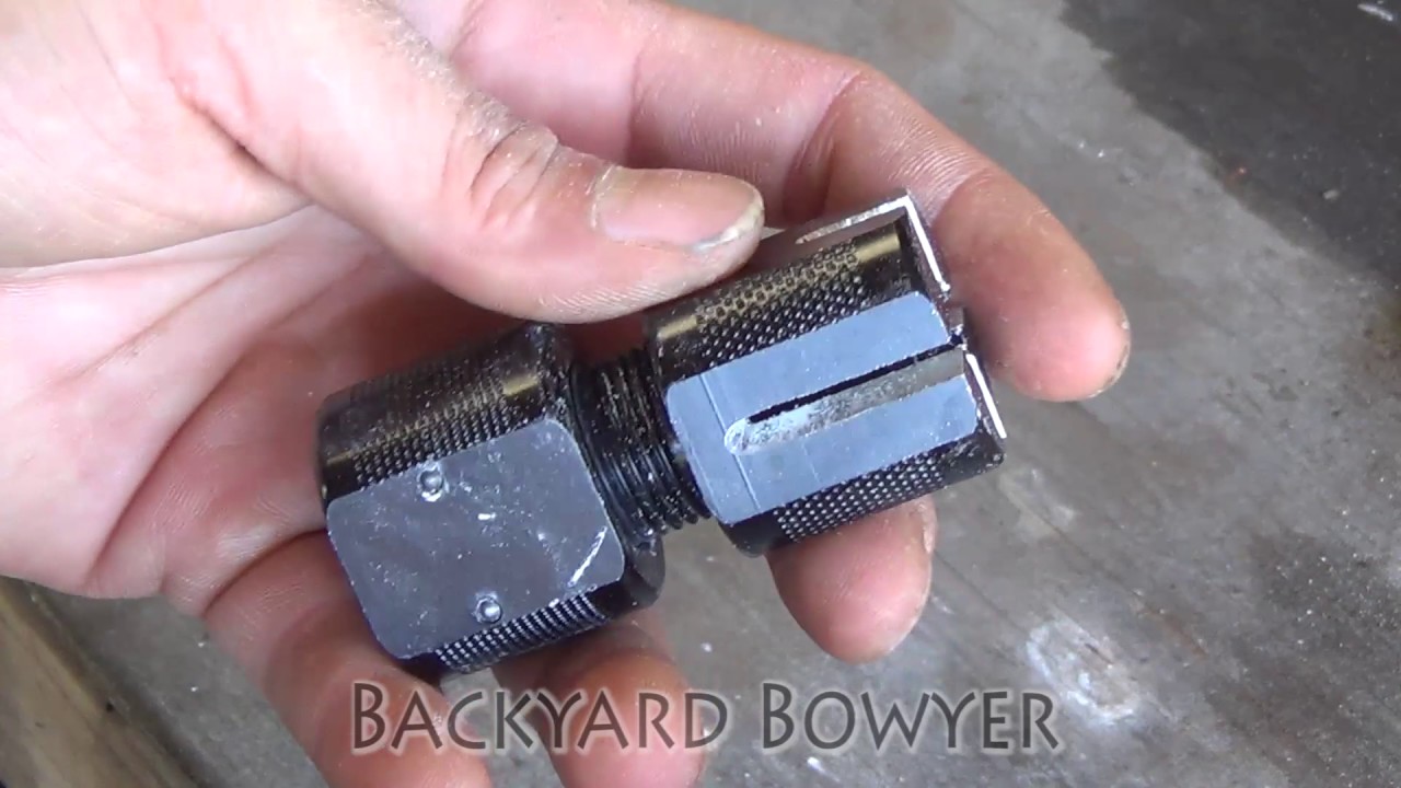 How to Make a DIY Glue on Plastic Arrow Nock For Homemade Arrows out of PEX Pipe