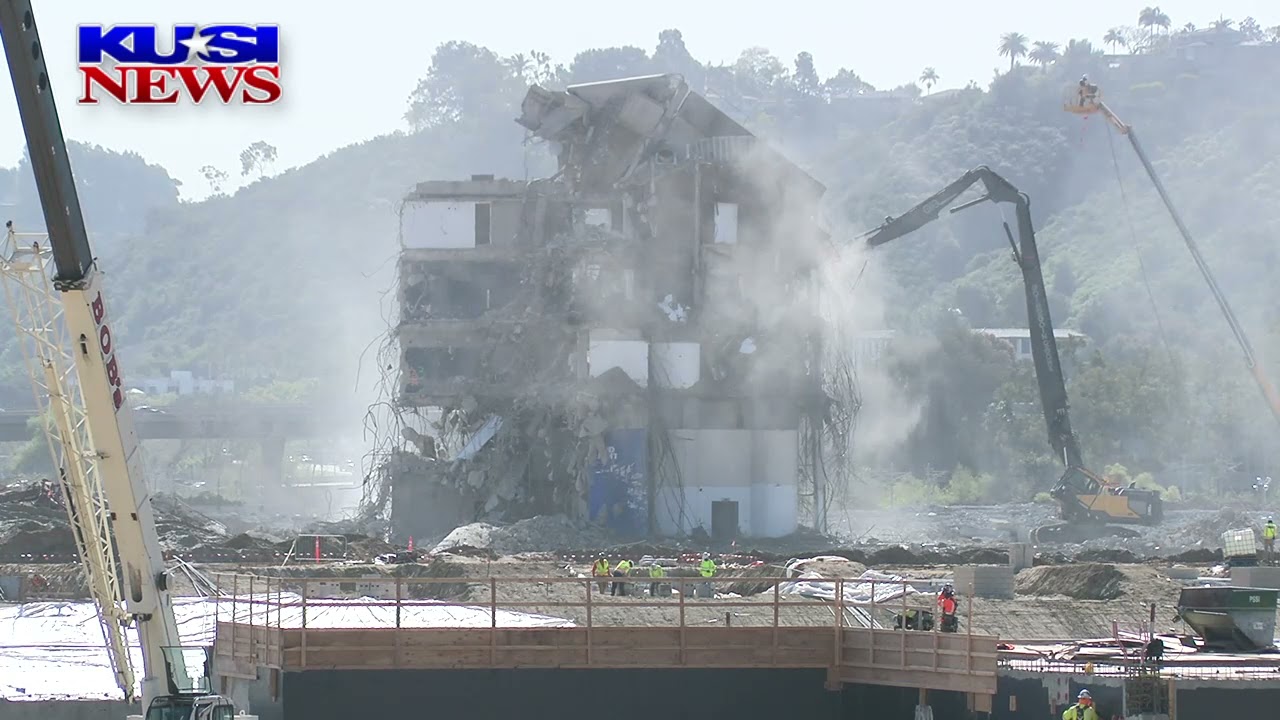 Crews demolish the last remaining part of San Diego's Jack Murphy/Qualcomm/SDCCU Stadium