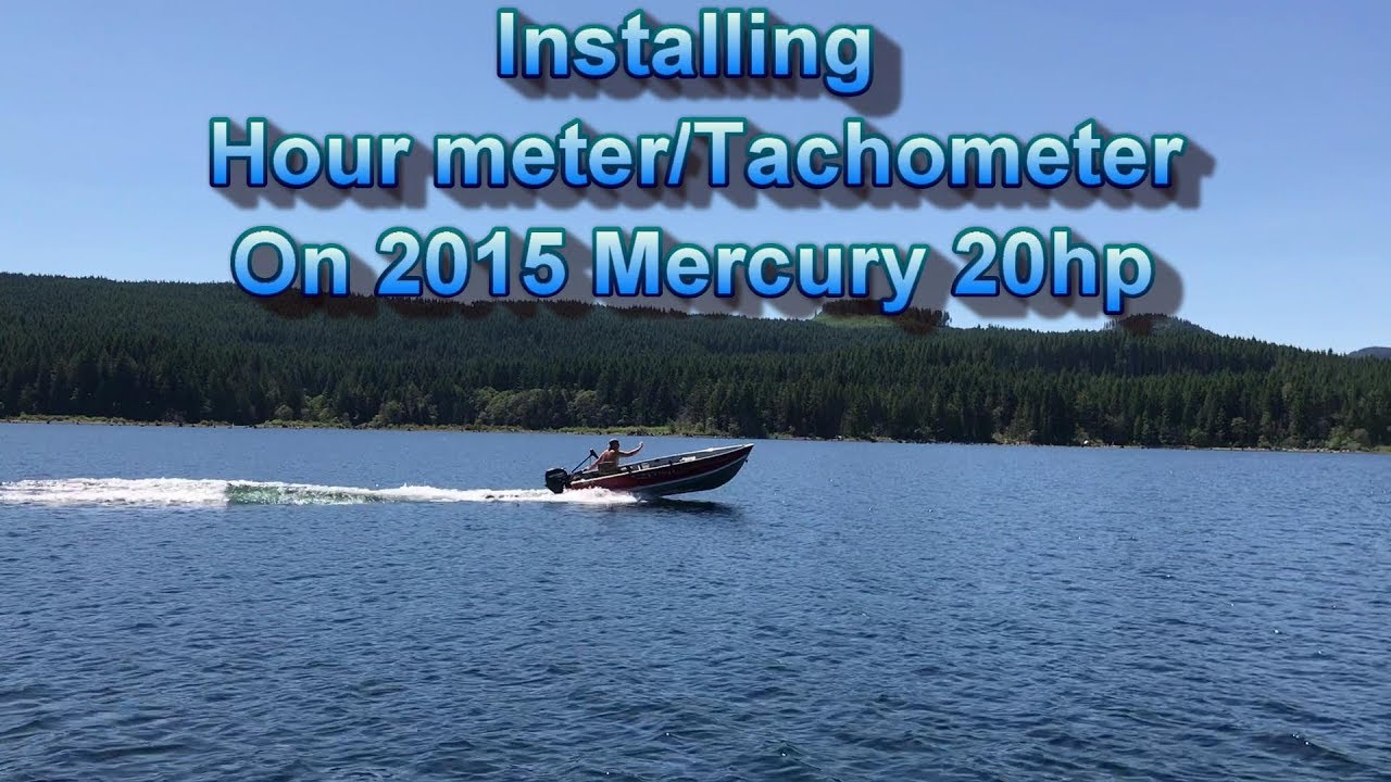 Installing an Hour meter on my 2015 Mercury 20hp 4 stroke outboard