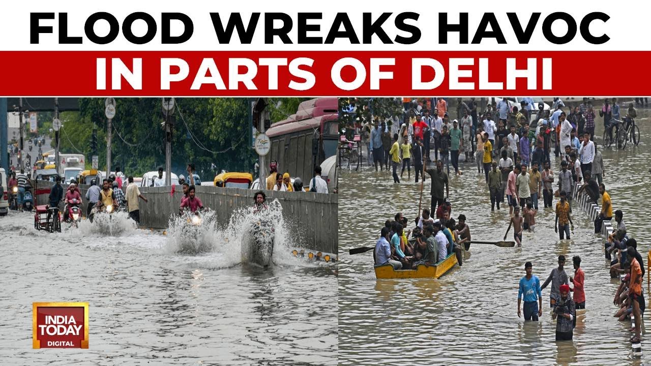 Delhi Flood: Canal Breaches Banks, Flood Locality | Flood Wreaks Havoc In Parts Of Delhi