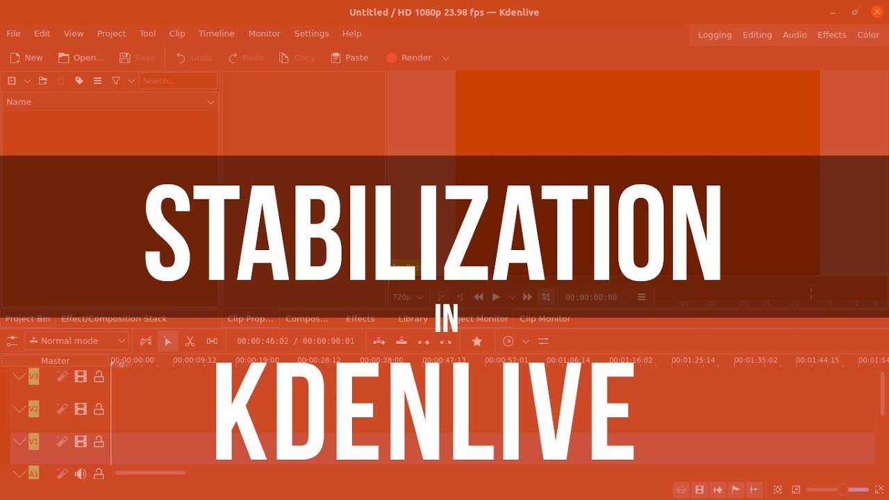 Clip Stabilization on KDEnlive 20.08