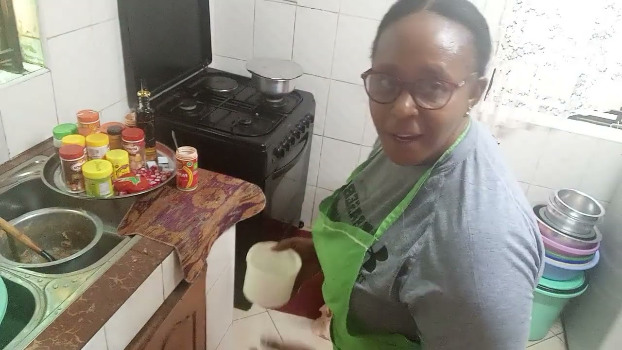Mashed beans and Ugali