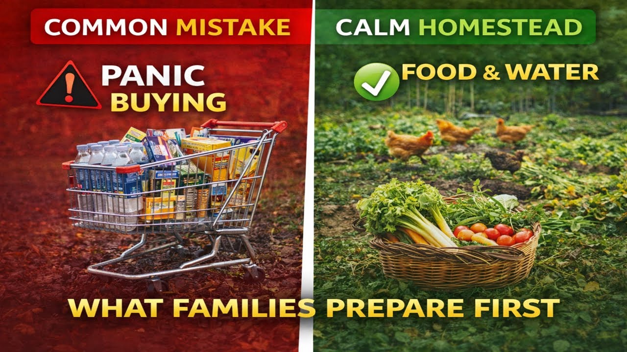 The No-Panic Homestead, Part 2: What Calm Families Prepare FIRST (Before Anything Else)