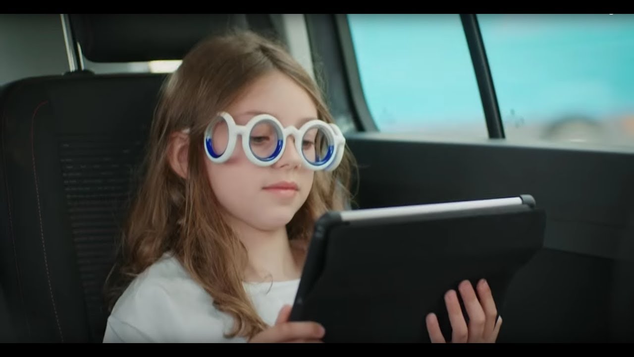 Citroën glasses, points from motion sickness