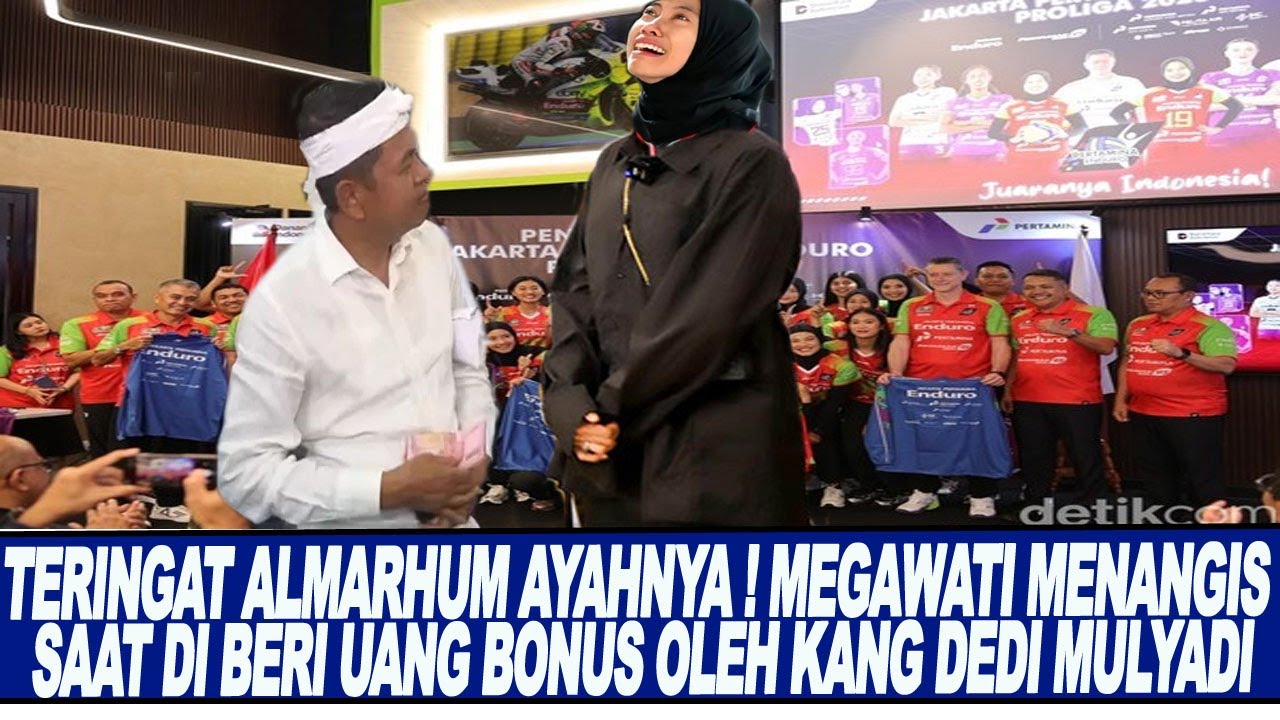 TERINGAT ALMARHUM AYAHNYA ! MEGAWATI MENANGIS SAAT DI BERI UANG BONUS OLEH KANG DEDI MULYADI