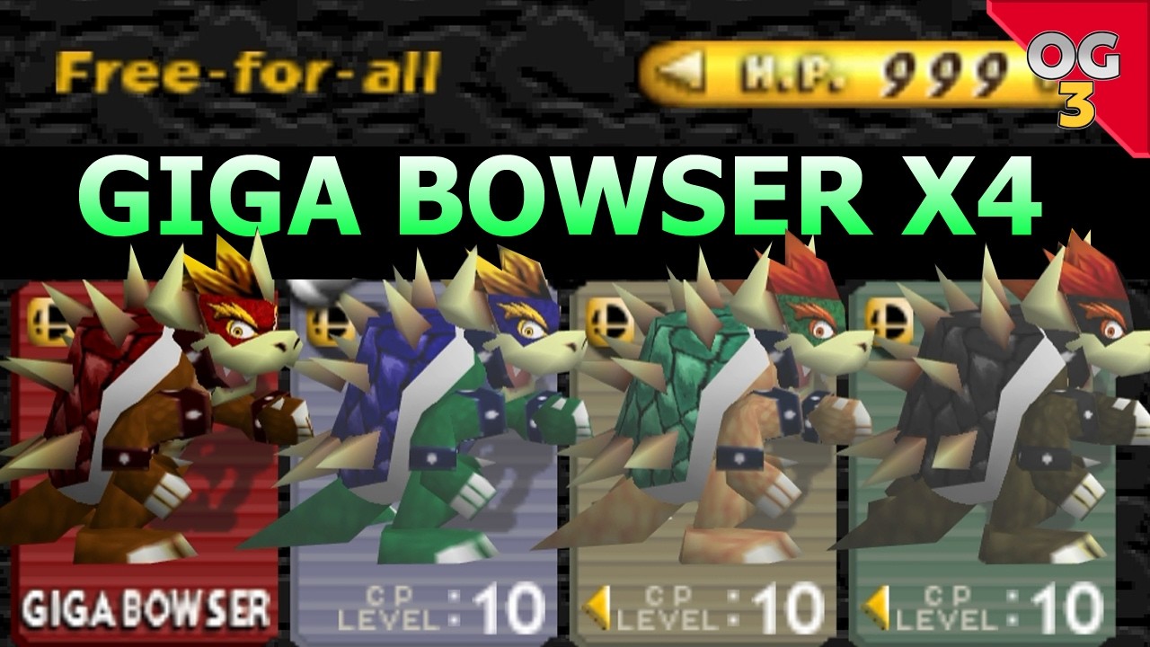 SMASHED AND SLAMMED - 4X GIGA BOWSER KERFUFFLE
