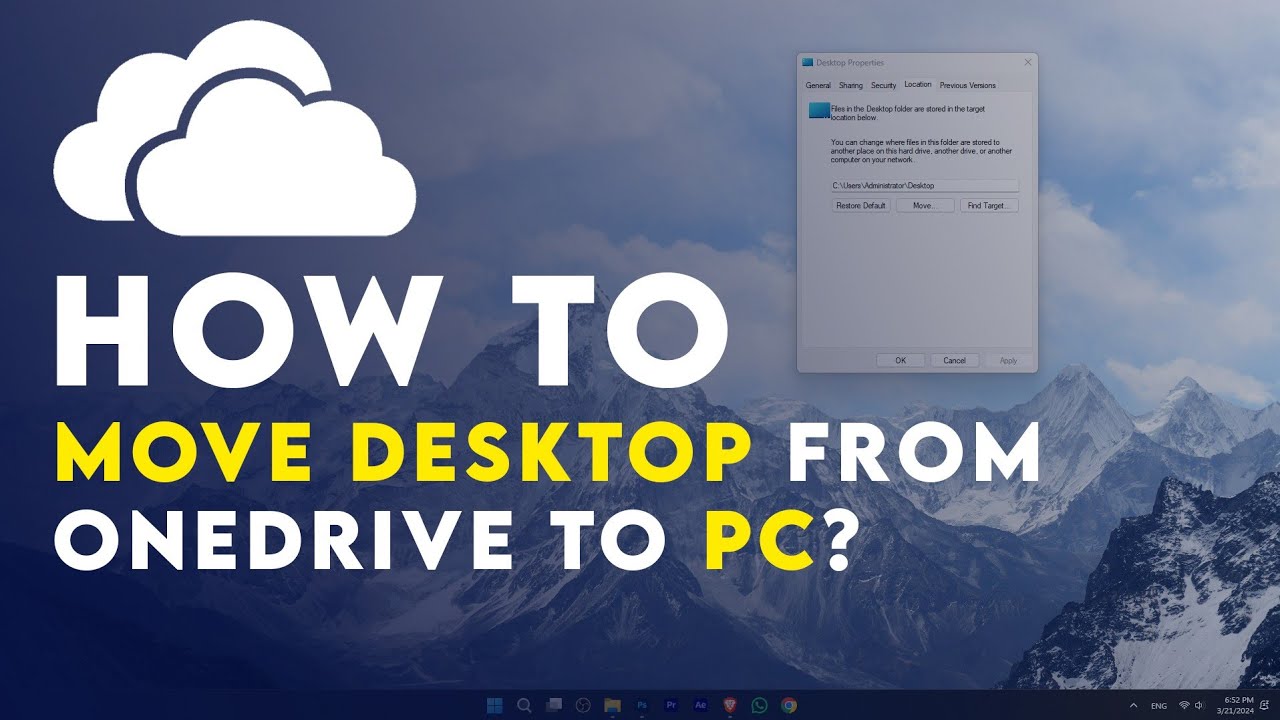 Как перенести рабочий стол с одного диска на ПК (Windows 11 и Windows 10)