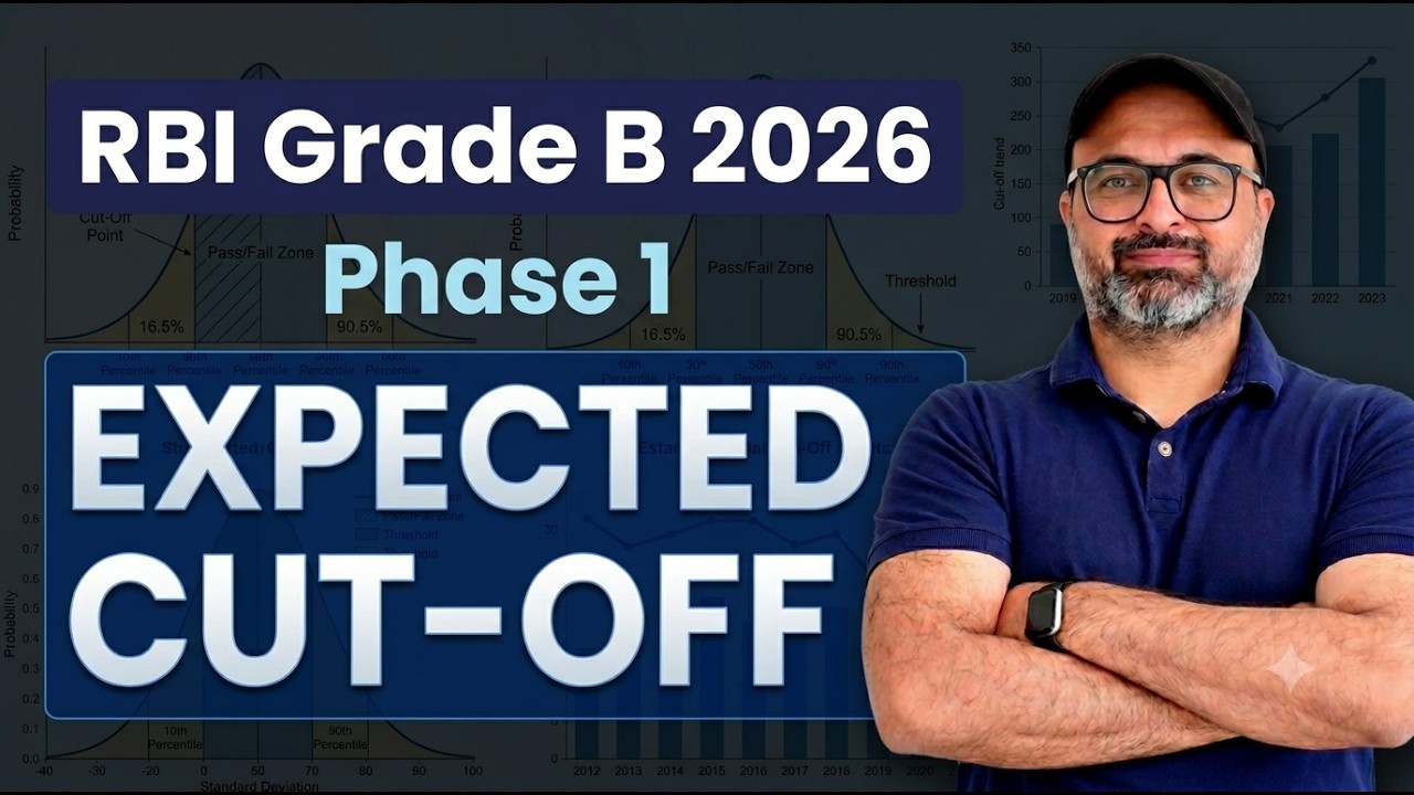 RBI Grade B 2026 Phase 1 Expected Cut Off I RBI Grade B 2026 I Madhav Sir