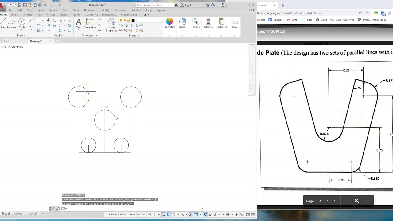 V Slide plate