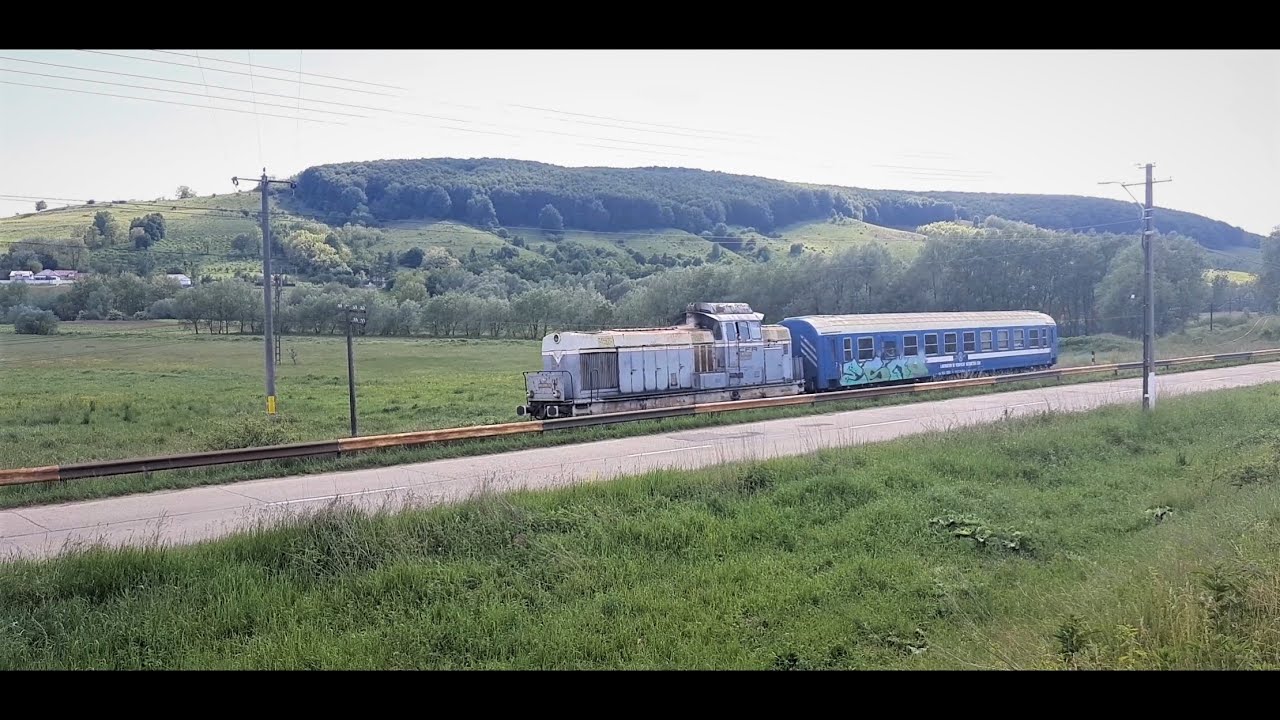 Falticeni - Dolhasca line visited by CFR Infrastructură LDH125 80-0126-0 Laboratory car [June, 2020]