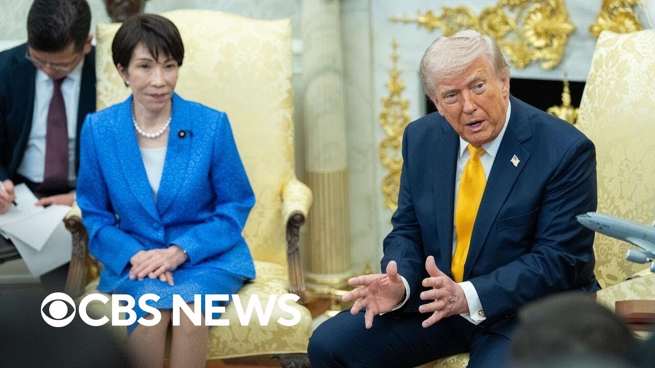 Trump meets with Japanese prime minister after urging nation to help police Strait of Hormuz