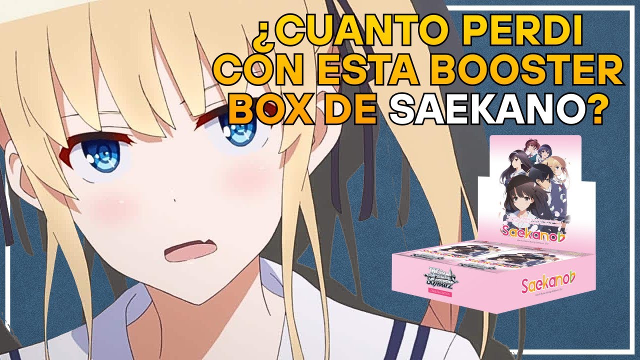 😅 Abrí una Booster Box de Saekano Flat… y NO ERA LO QUE ESPERABA 📦✨