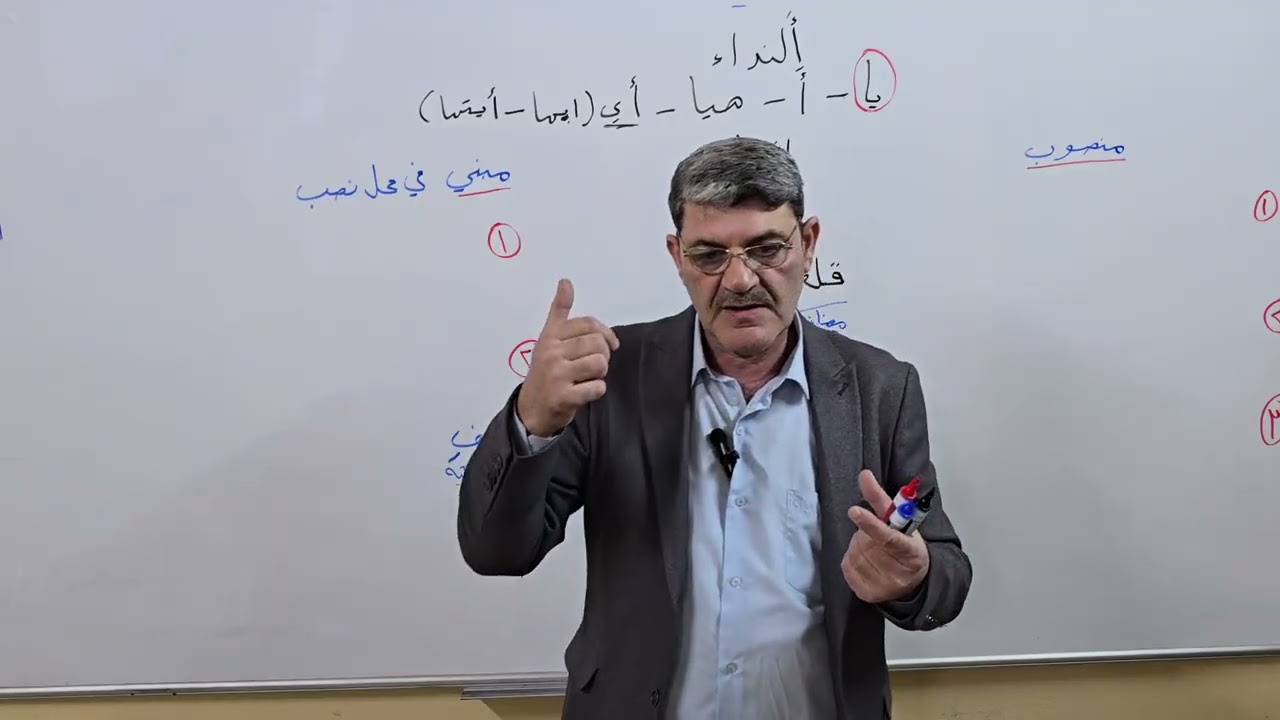 النداء المحاضرة الاولى للسادس الاعدادي